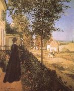 Camille Pissarro The road from versailles at Louveciennes USA oil painting artist